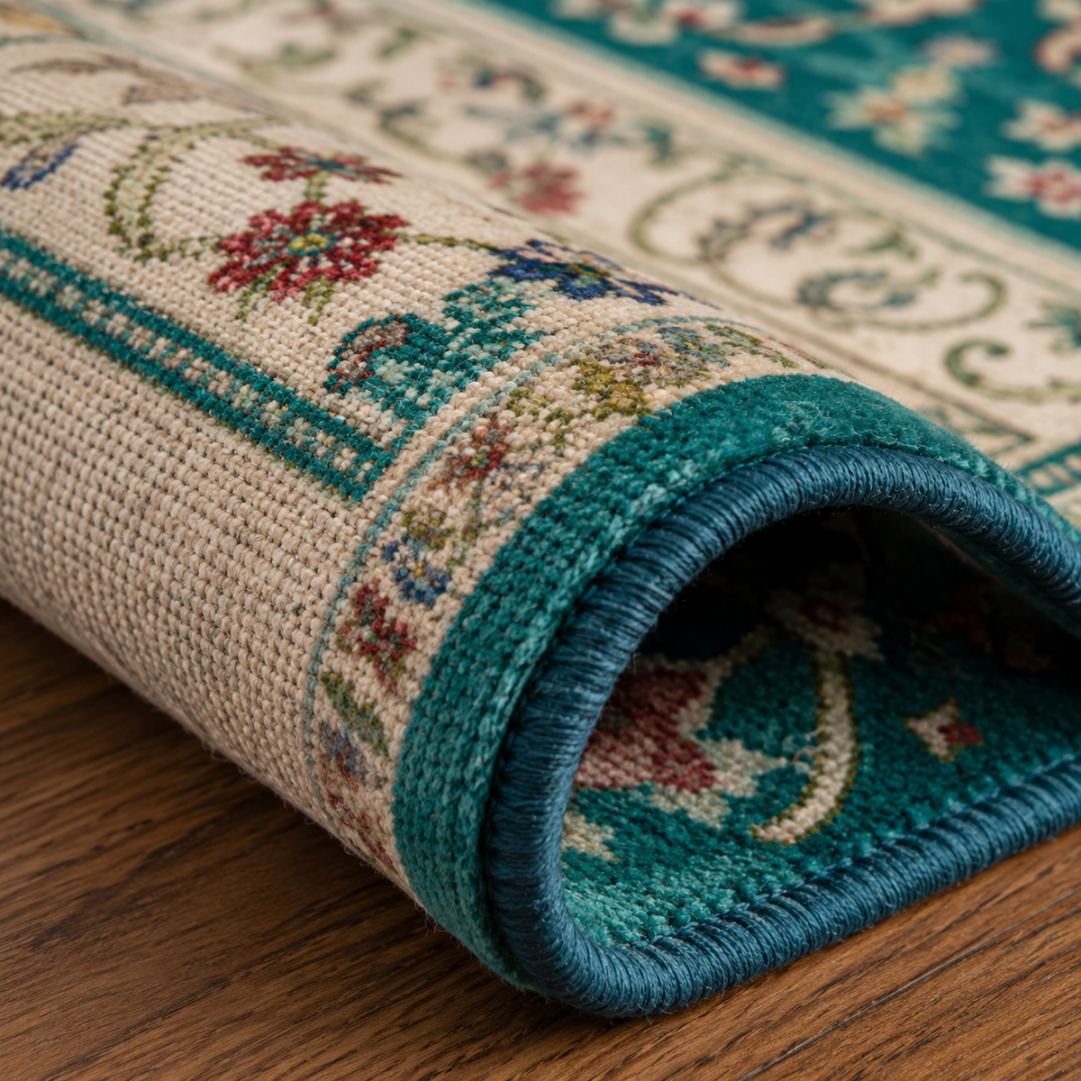 Tapis rectangulaire Naëlya – style berbère – motifs floraux