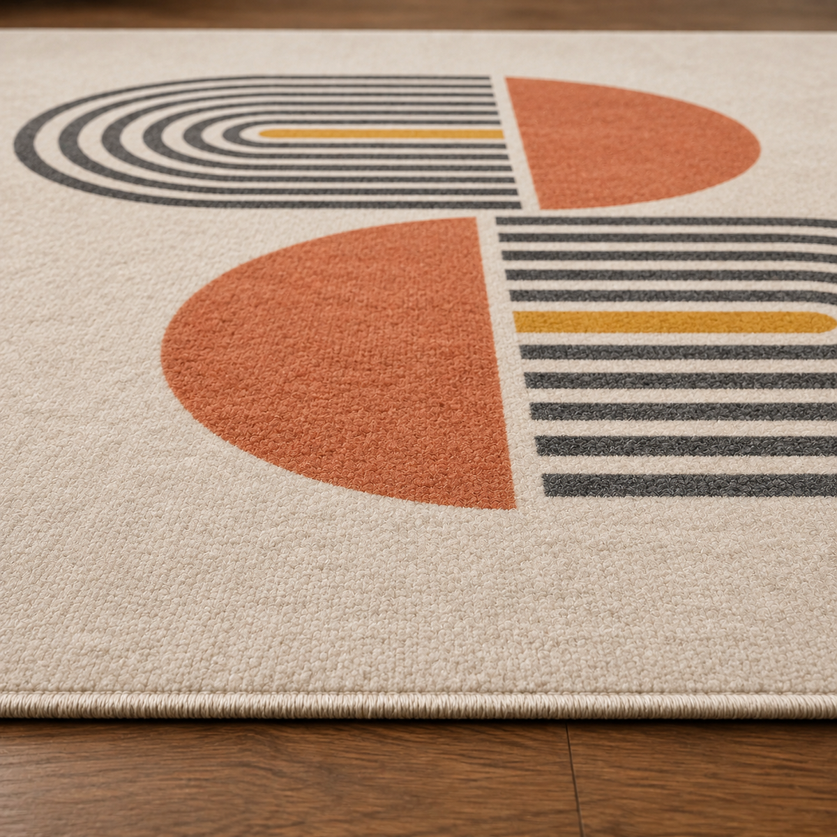Tapis rectangulaire Solaya – style moderne – motifs géométriques