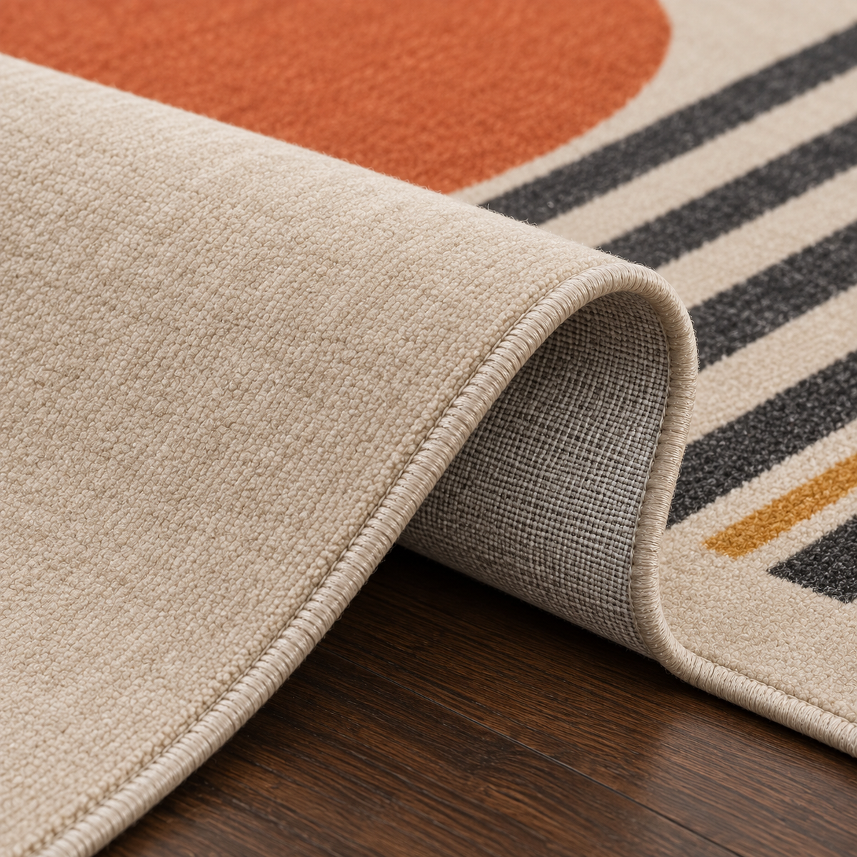 Tapis rectangulaire Solaya – style moderne – motifs géométriques