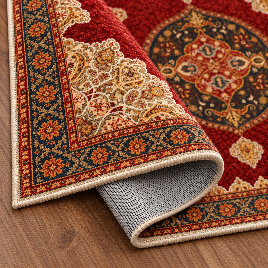 Tapis rectangulaire Soraya – style berbère classique – motifs décoratifs