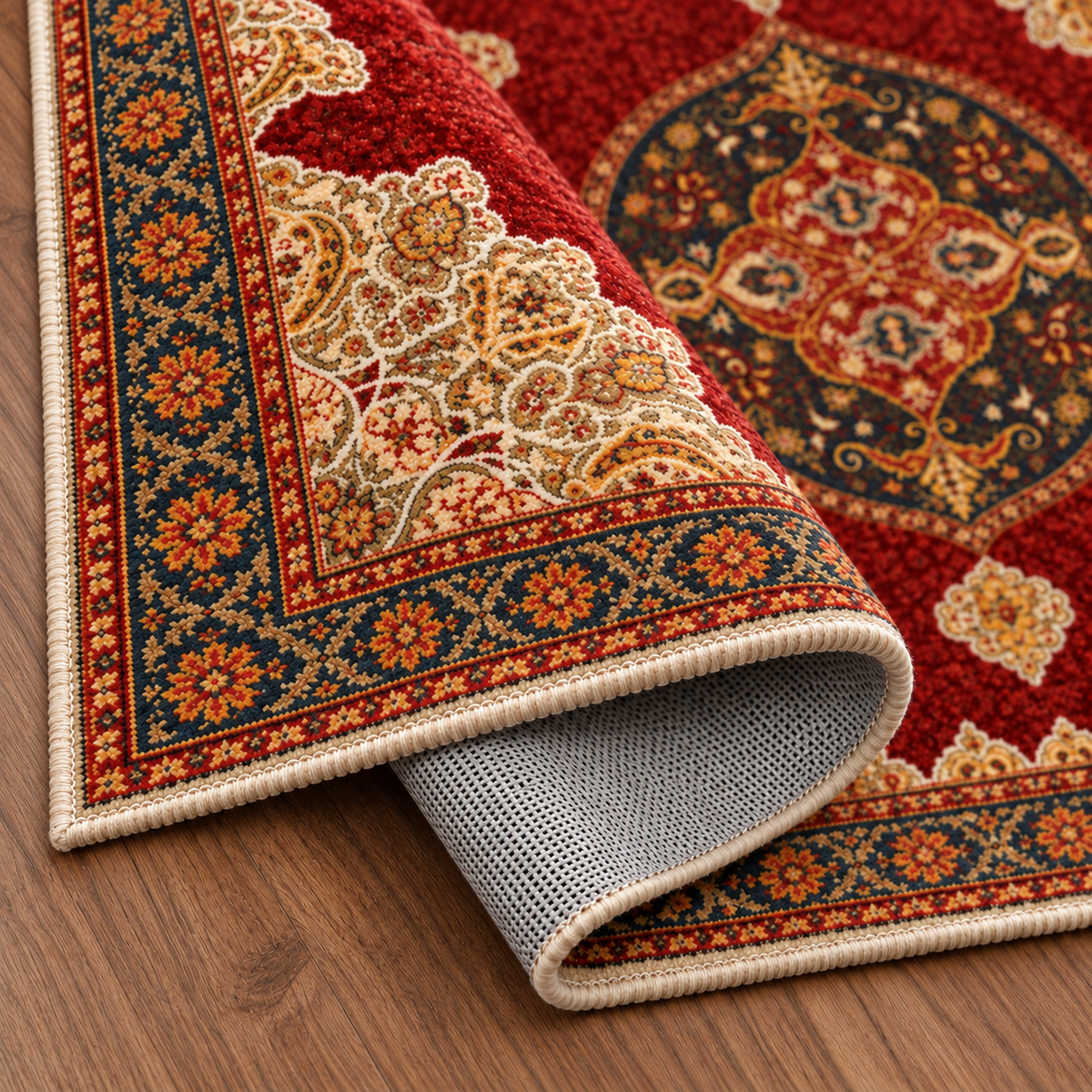 Tapis rectangulaire Soraya – style berbère classique – motifs décoratifs